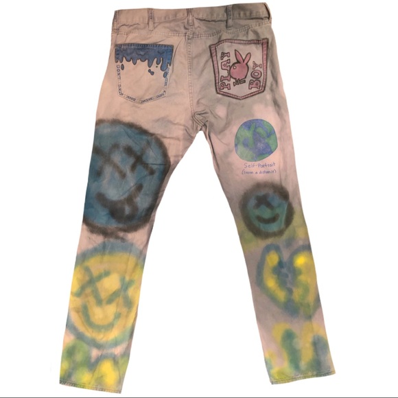 Bandana Boy Vintage | Jeans | 1 Custom Upcycled Painted Pants Creepy  Crawlers | Poshmark